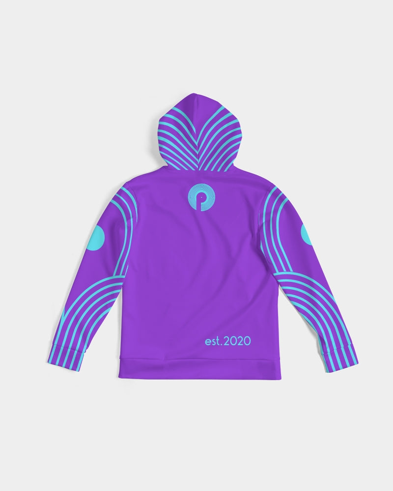 Polaris "45 Stacks" Men's Hoodie- Grape/Turquoise