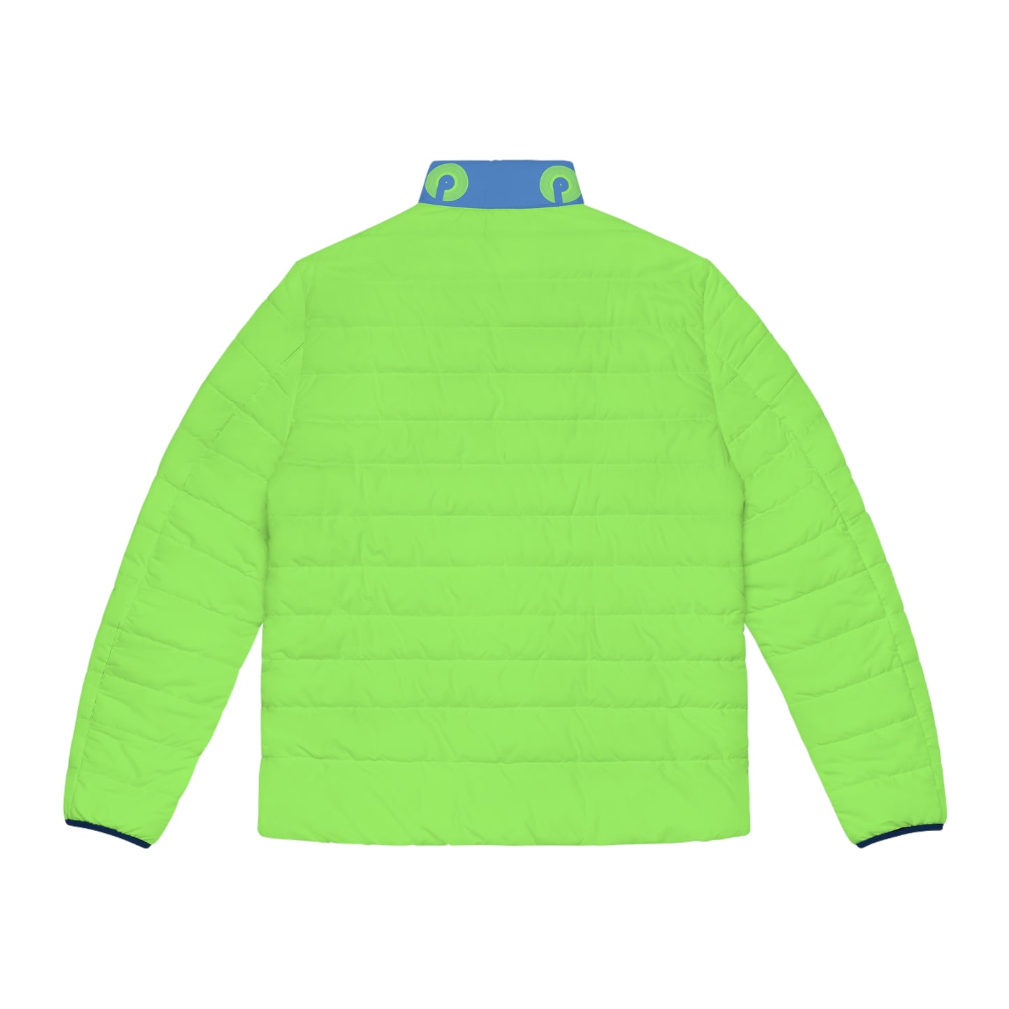 Polaris Men's Puffer Jacket- Lime Glow/Blue