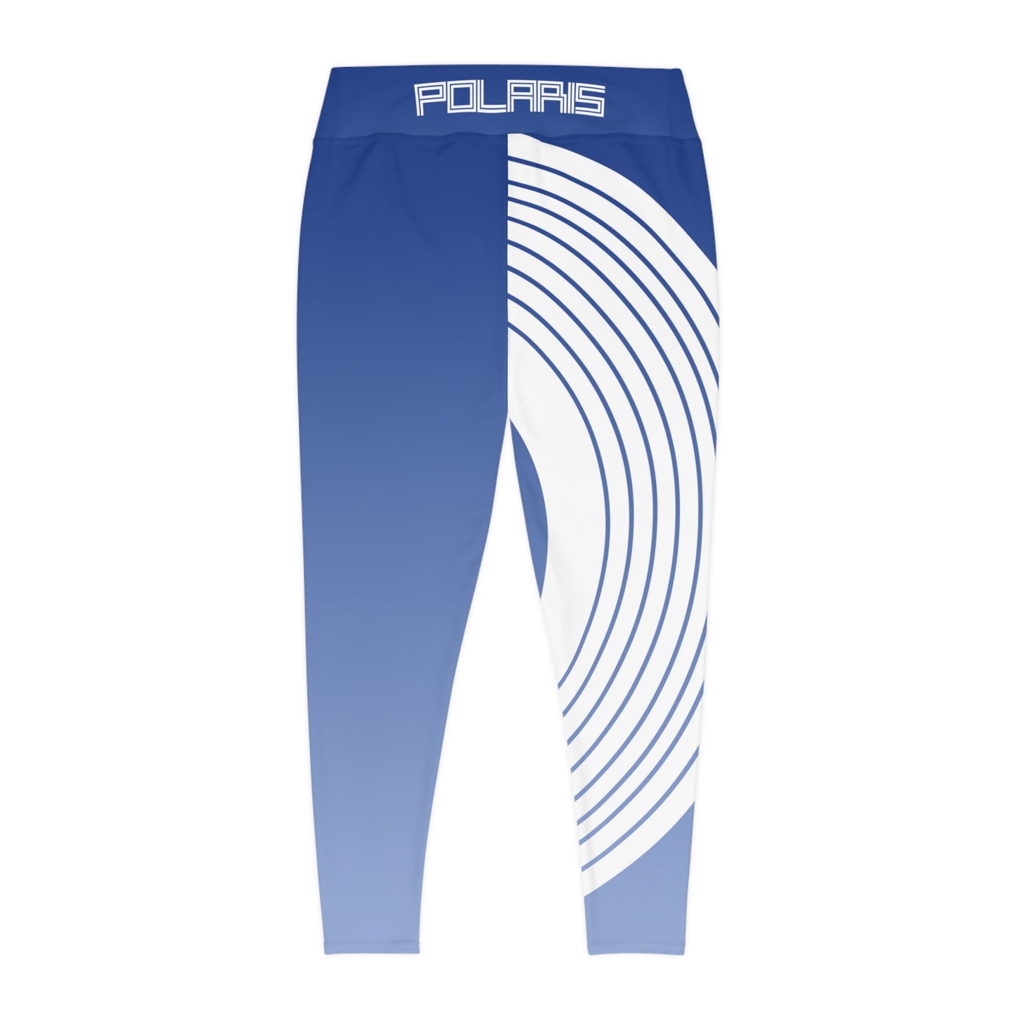 Polaris Plus Size Leggings- Blue Gradient