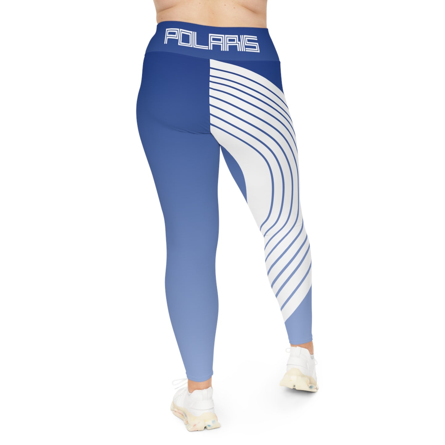 Polaris Plus Size Leggings- Blue Gradient