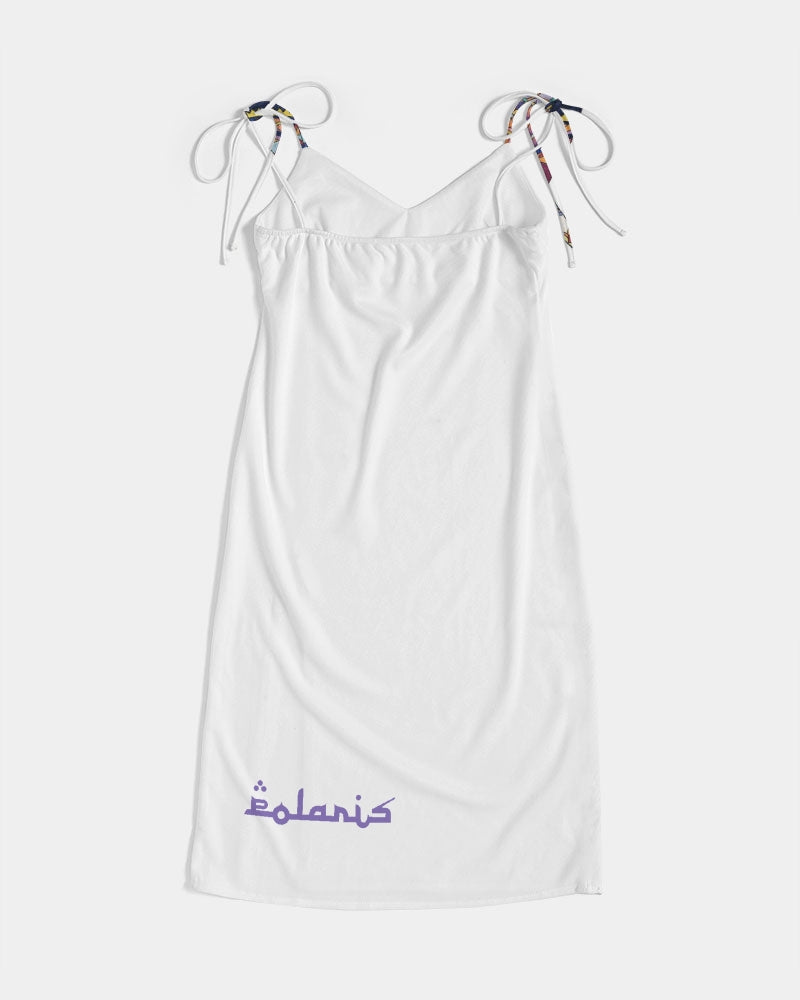 Polaris "Mosiac Elephant" Tie Strap Split Dress