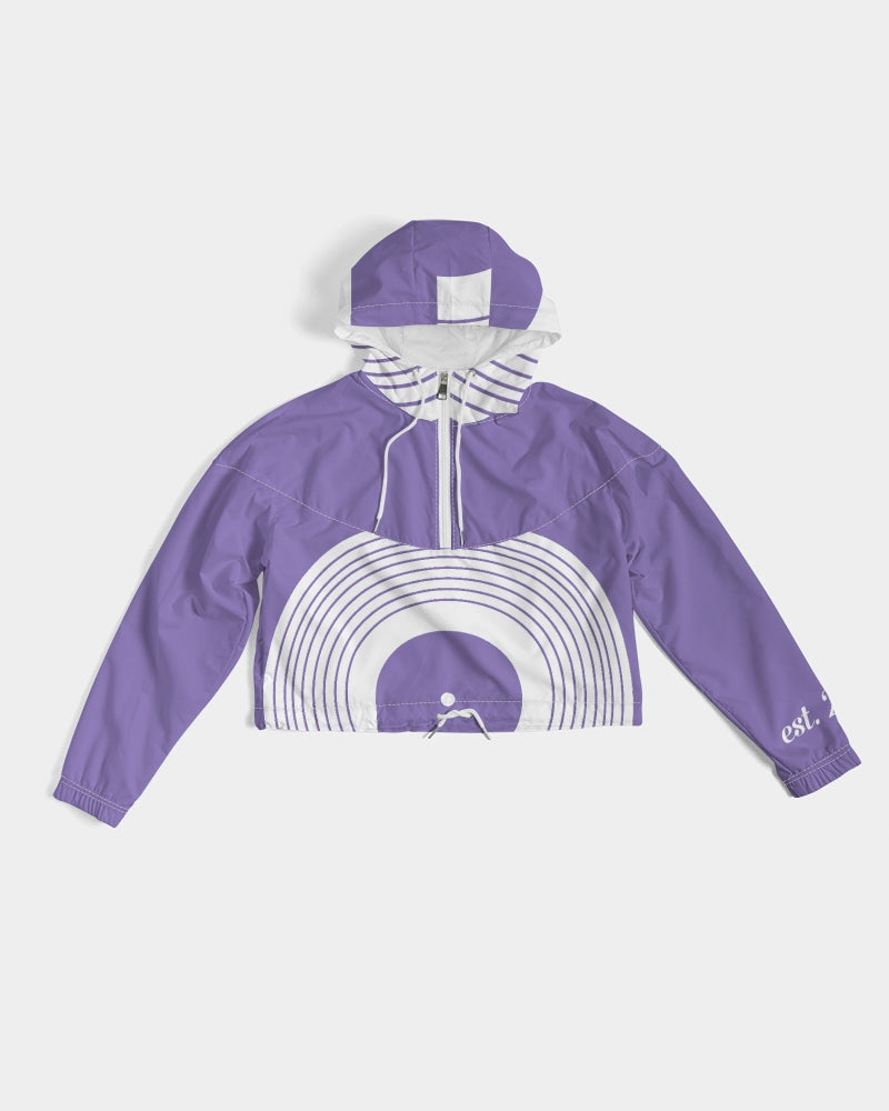 Polaris Purple Women's Cropped Windbreaker