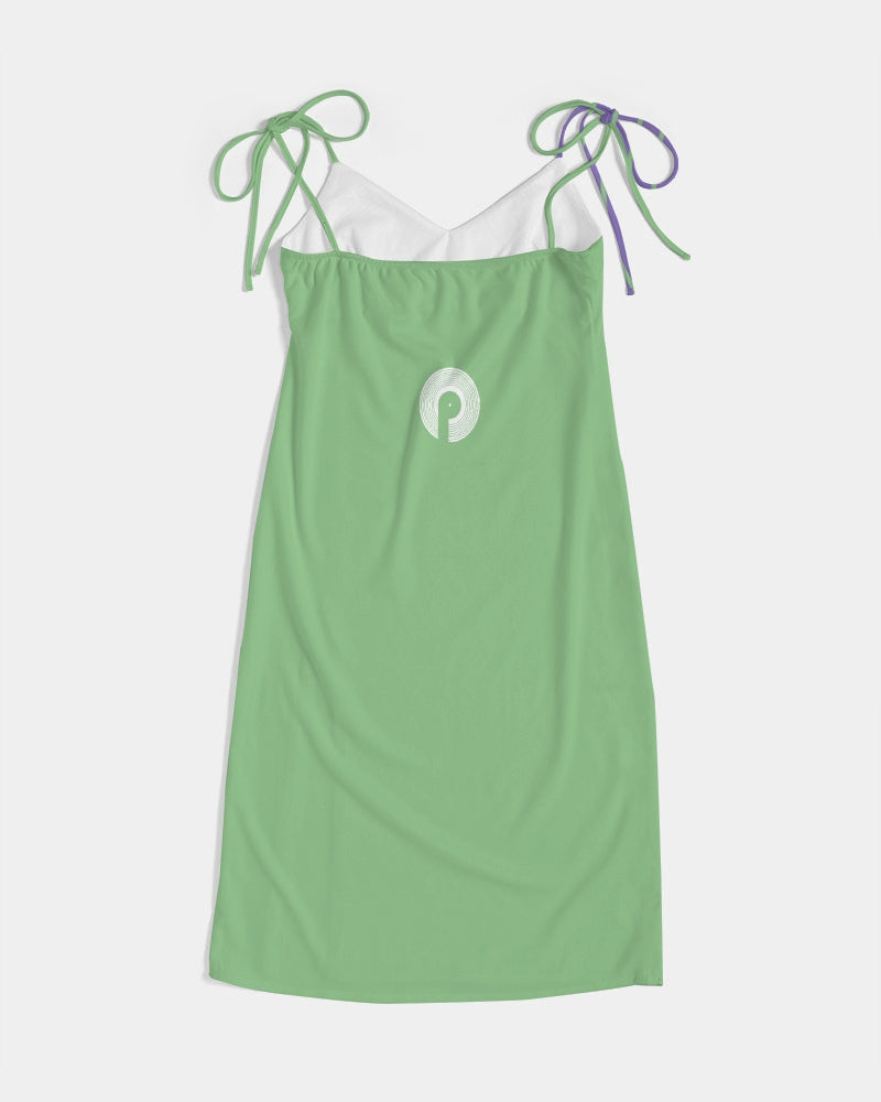 Polaris "Barrage Green" Tie Strap Split Dress