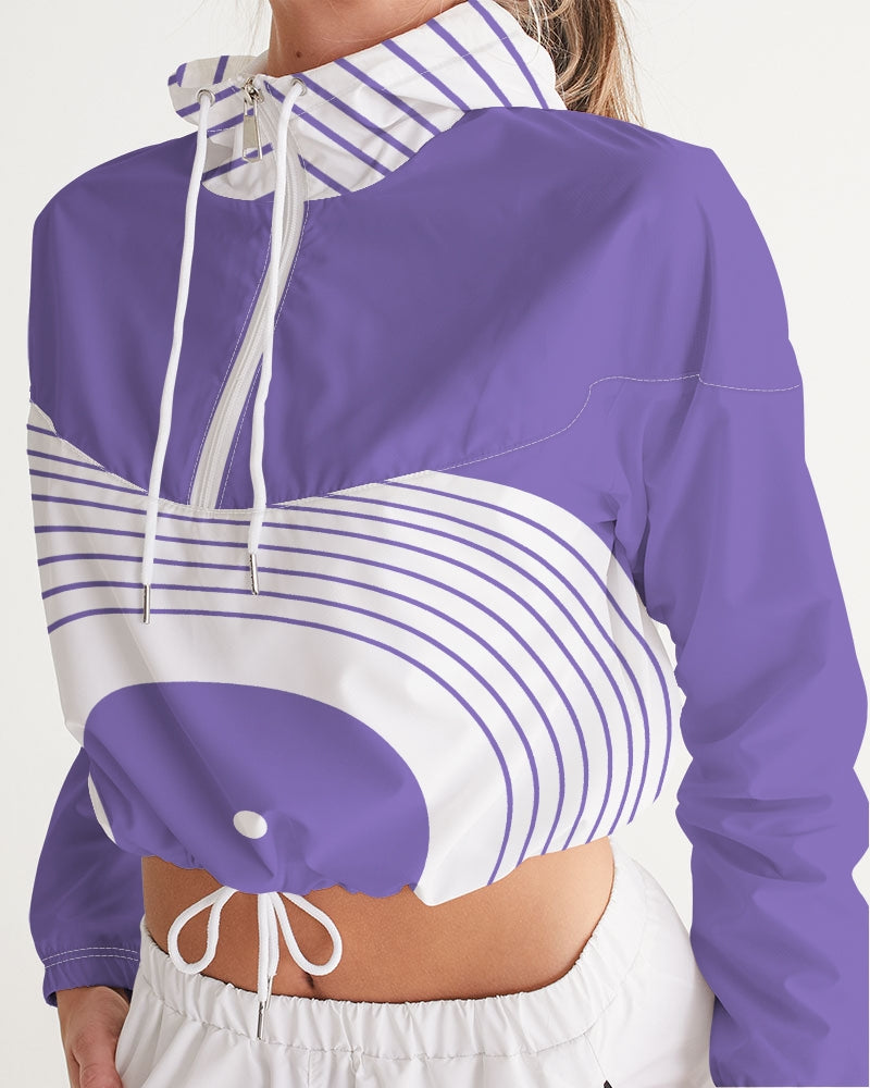 Polaris Purple Women's Cropped Windbreaker