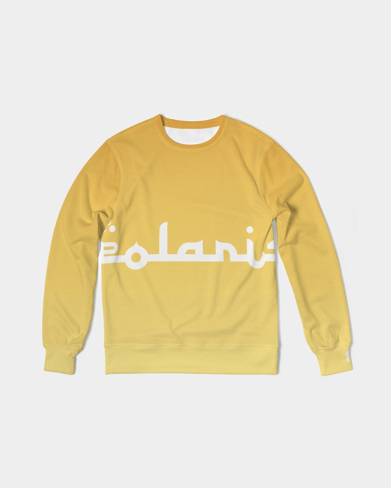 Polaris Yellow Gradient-2 Men's Classic French Terry Crewneck Pullover