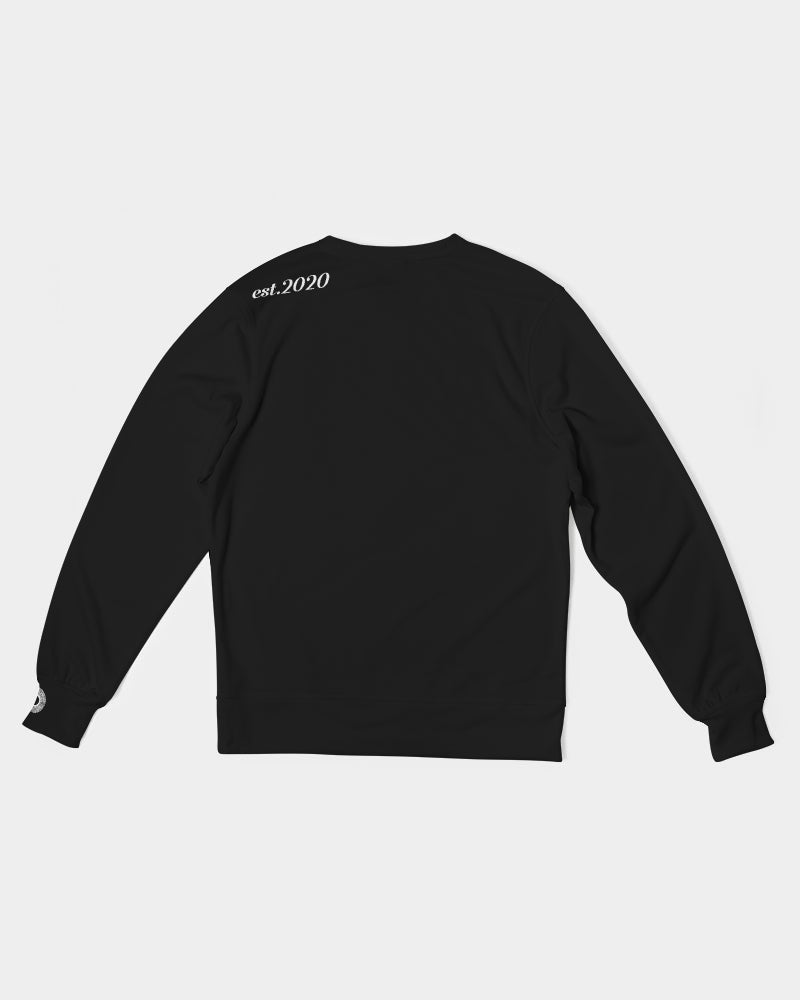 Polaris Black Men's Classic French Terry Crewneck Pullover