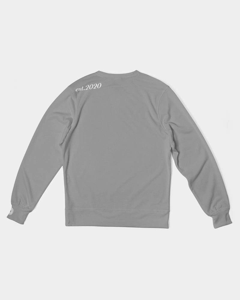 Polaris Grey Men's Classic French Terry Crewneck Pullover
