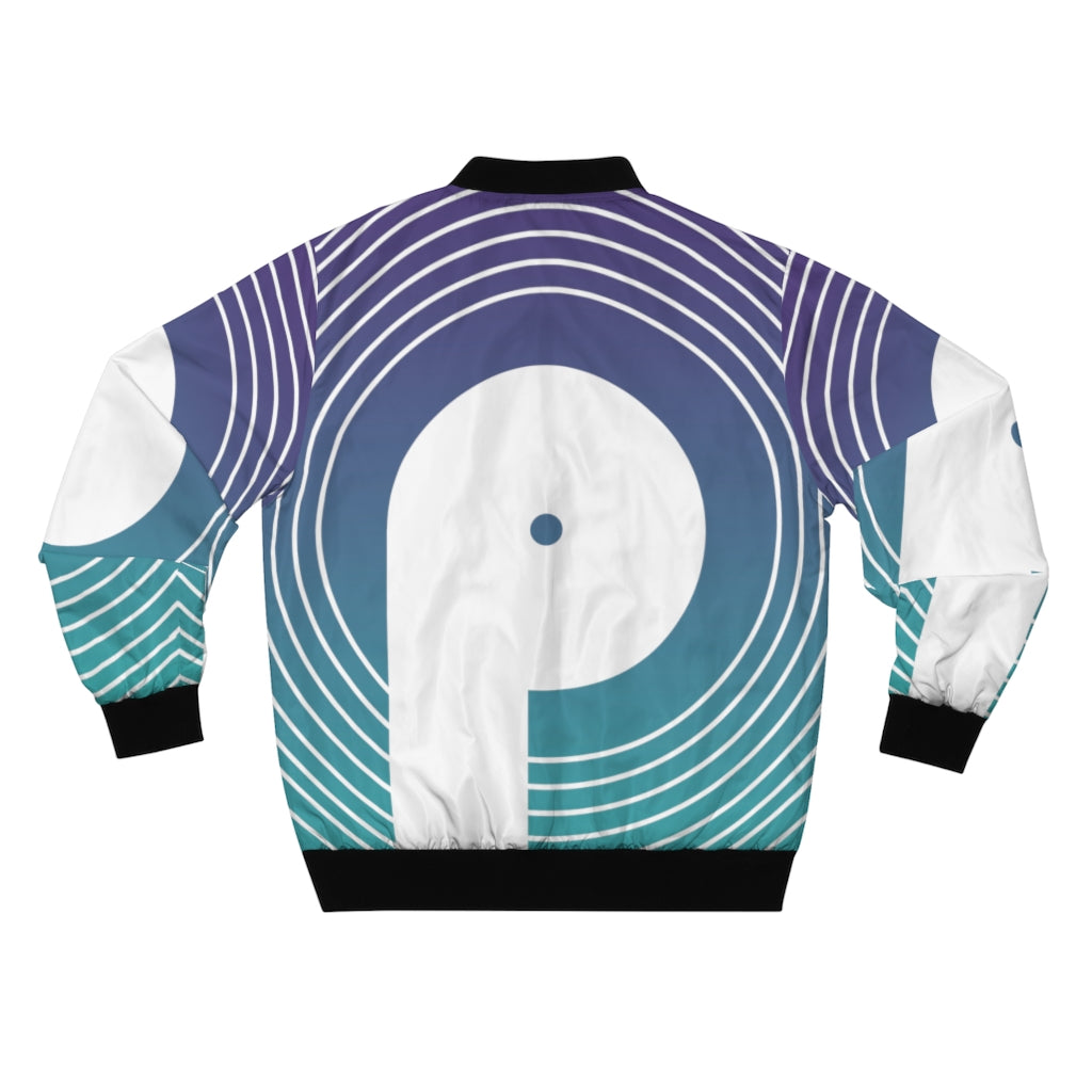Polaris AOP Unisex Bomber Jacket- Blue Gradient