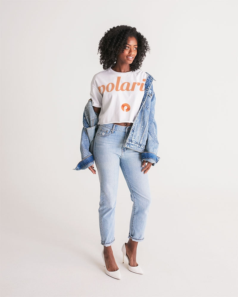 Polaris Women's Lounge Cropped Tee- Orange Gradient