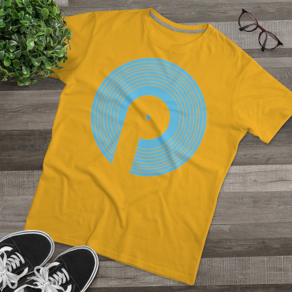 Polaris Men's Modern-fit Tee- Light Blue Logo