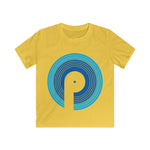 Load image into Gallery viewer, Polaris Unisex Kids Softstyle Tee- Double Blue Logo
