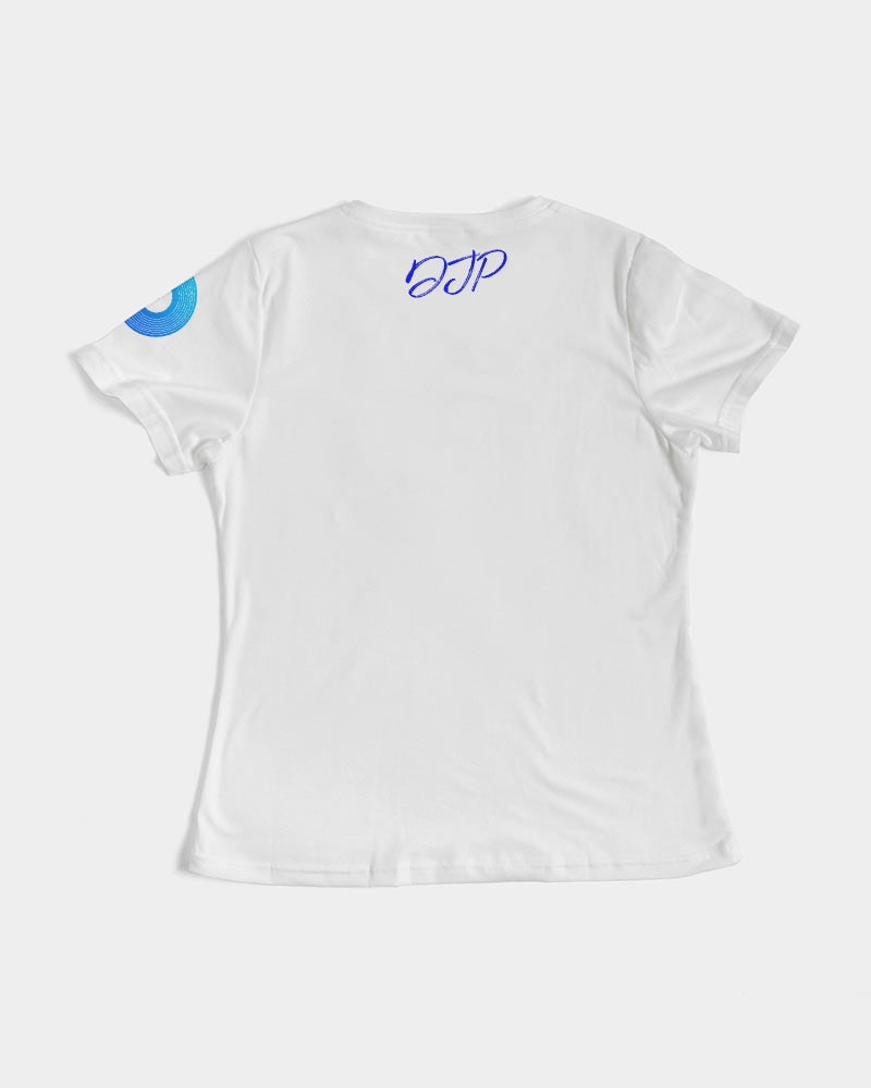 Polaris Lux Arabic Women's Tee-White/Blue