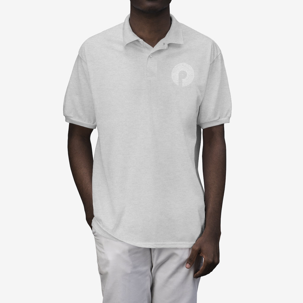 Polaris Men's Polo Shirt- White Logo
