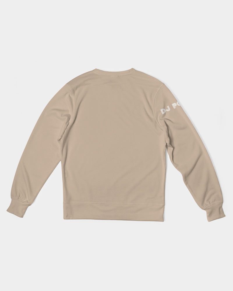 Men's Classic French Terry Crewneck Pullover-Khaki