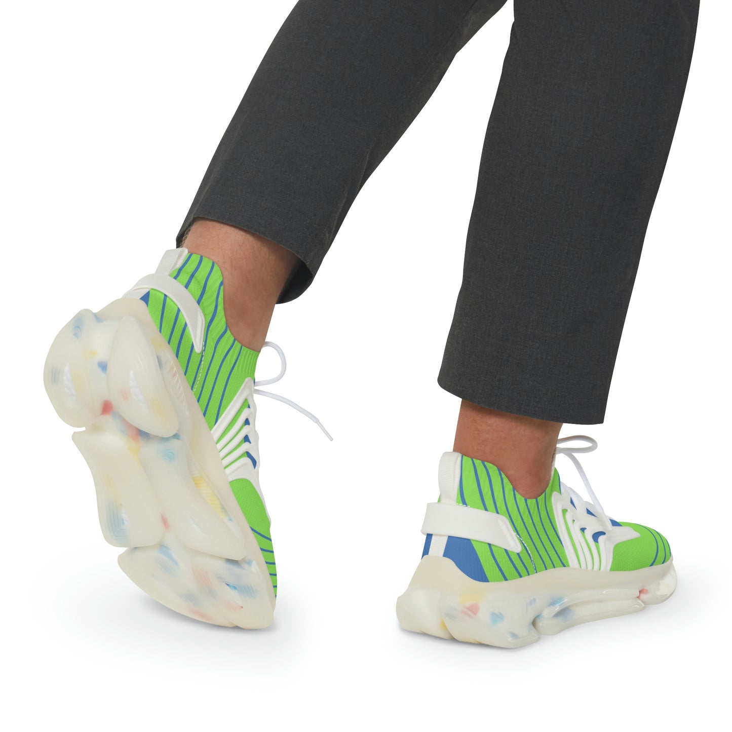 Polaris Sport Sneakers- Lime Glow/Blue