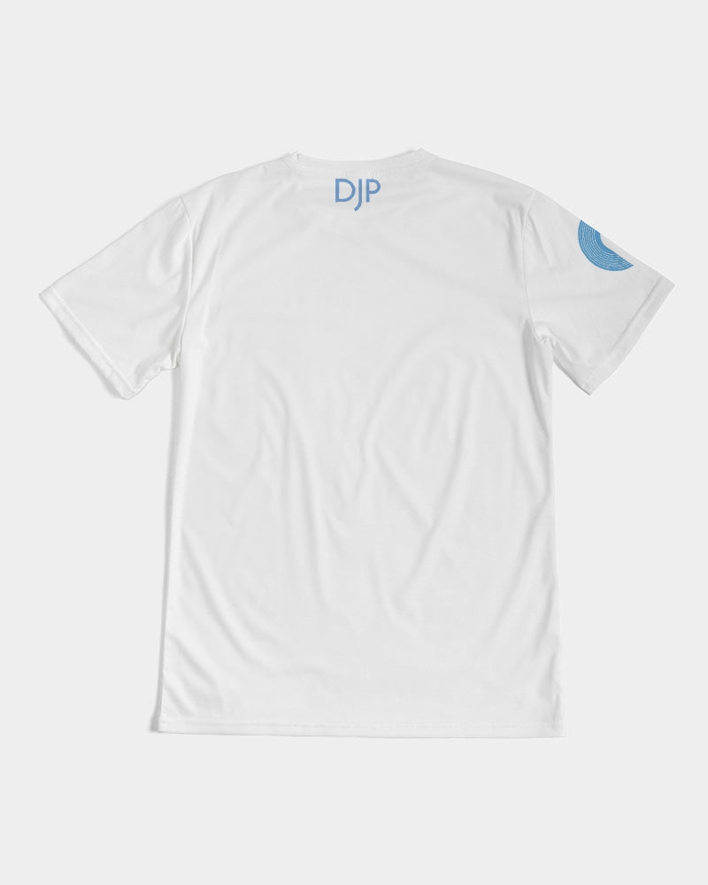 Polaris Lux Arabic Men's Tee- White/Carolina Blue