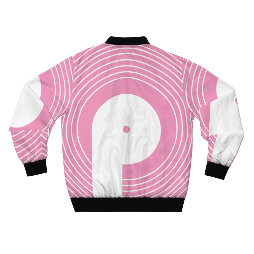 Polaris AOP Unisex Bomber Jacket- Pink Logo