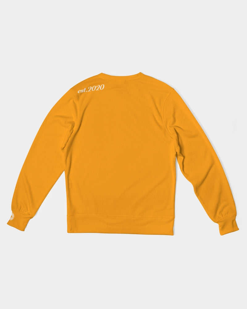 Polaris Orange Men's Classic French Terry Crewneck Pullover
