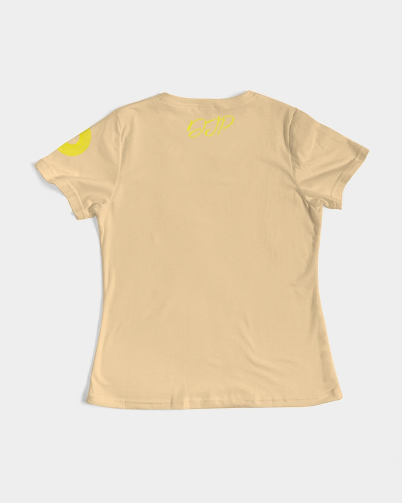 Polaris Lux Arabic Women's Tee- Cream/Yellow