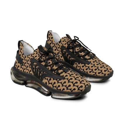 Polaris "Spray Link" Men's Mesh Sneakers- Brown/Tan