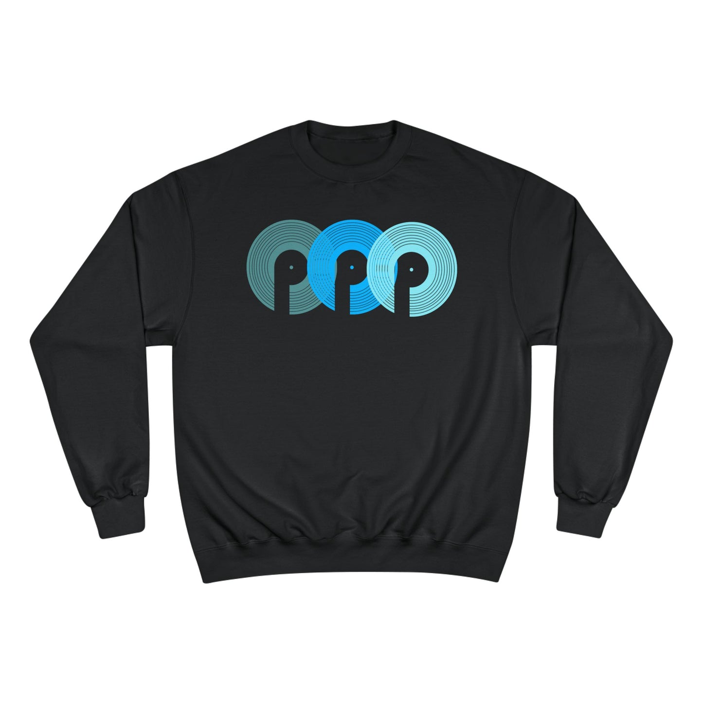 DJ Polaris " 3 P's" Champion Sweatshirt- Aqua Blue