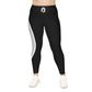 Polaris Plus Size Leggings- Black/White