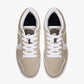 Polaris "Crate Diggers" Low Top Leather Sneakers- Tan/White
