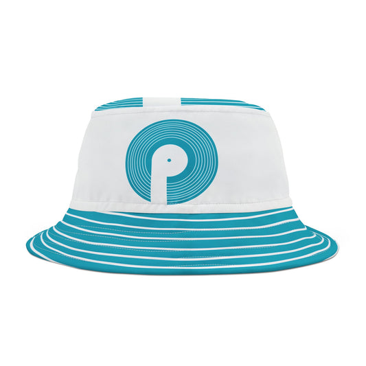 Polaris "Grounded" Bucket Hat- White/Teal