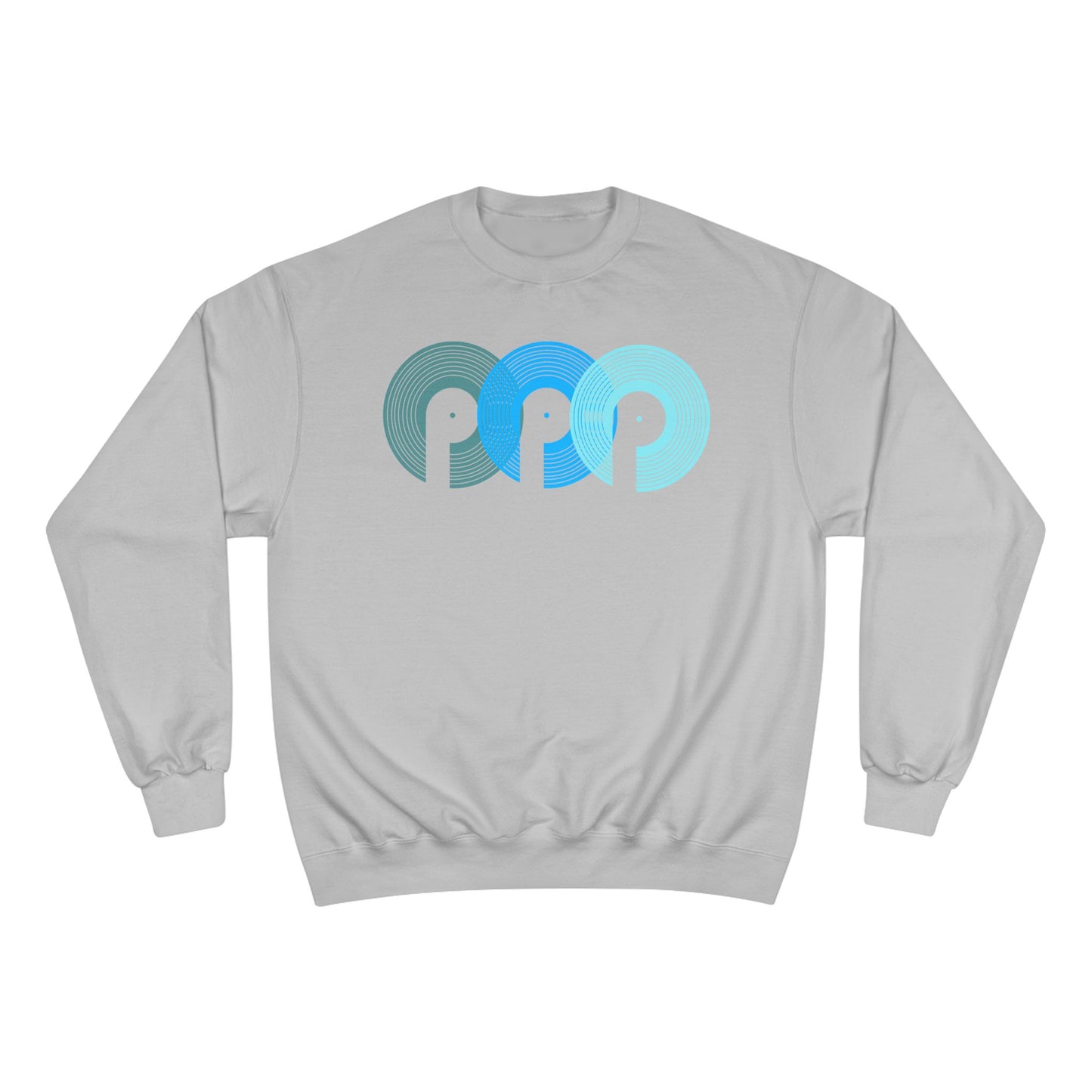 DJ Polaris " 3 P's" Champion Sweatshirt- Aqua Blue