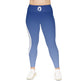 Polaris Plus Size Leggings- Blue Gradient