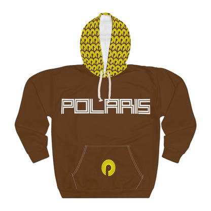 Polaris "Victory Lap" Unisex Pullover Hoodie- Brown/Gold