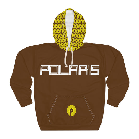 Polaris "Victory Lap" Unisex Pullover Hoodie- Brown/Gold