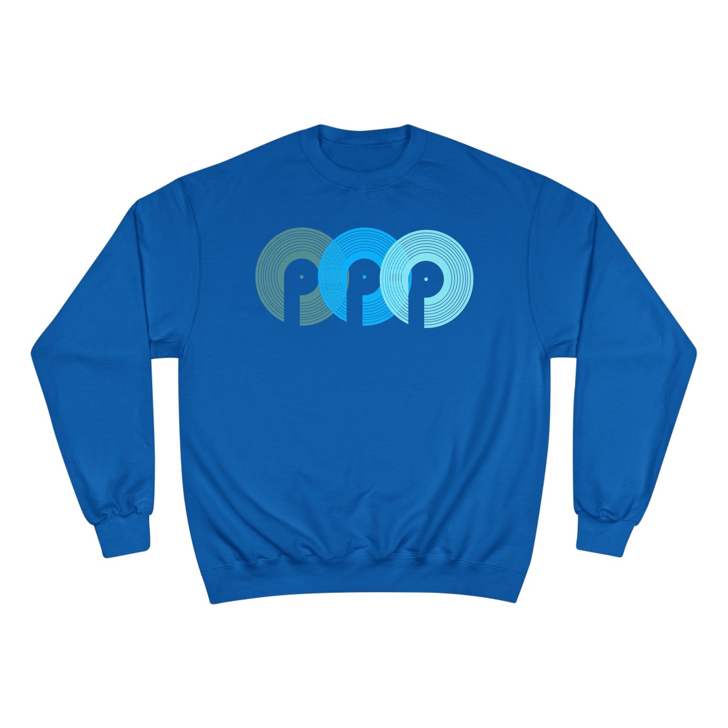 DJ Polaris " 3 P's" Champion Sweatshirt- Aqua Blue