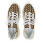 Polaris "Spray Link" Men's Mesh Sneakers- Brown/Tan