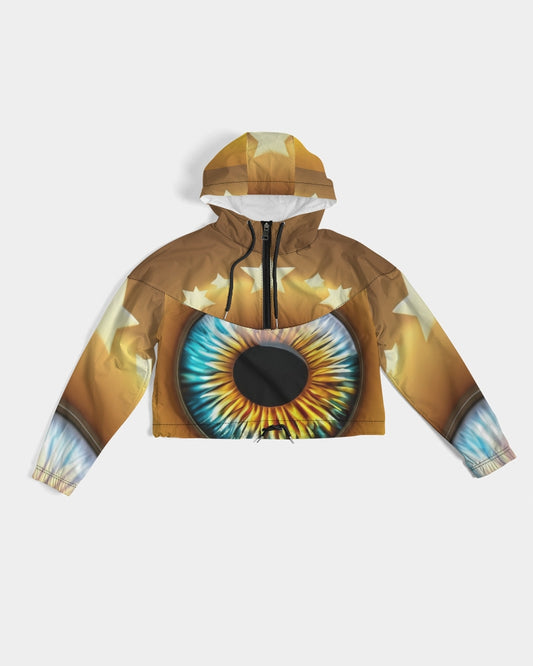 Polaris "Golden Eye" Women's Cropped Windbreaker