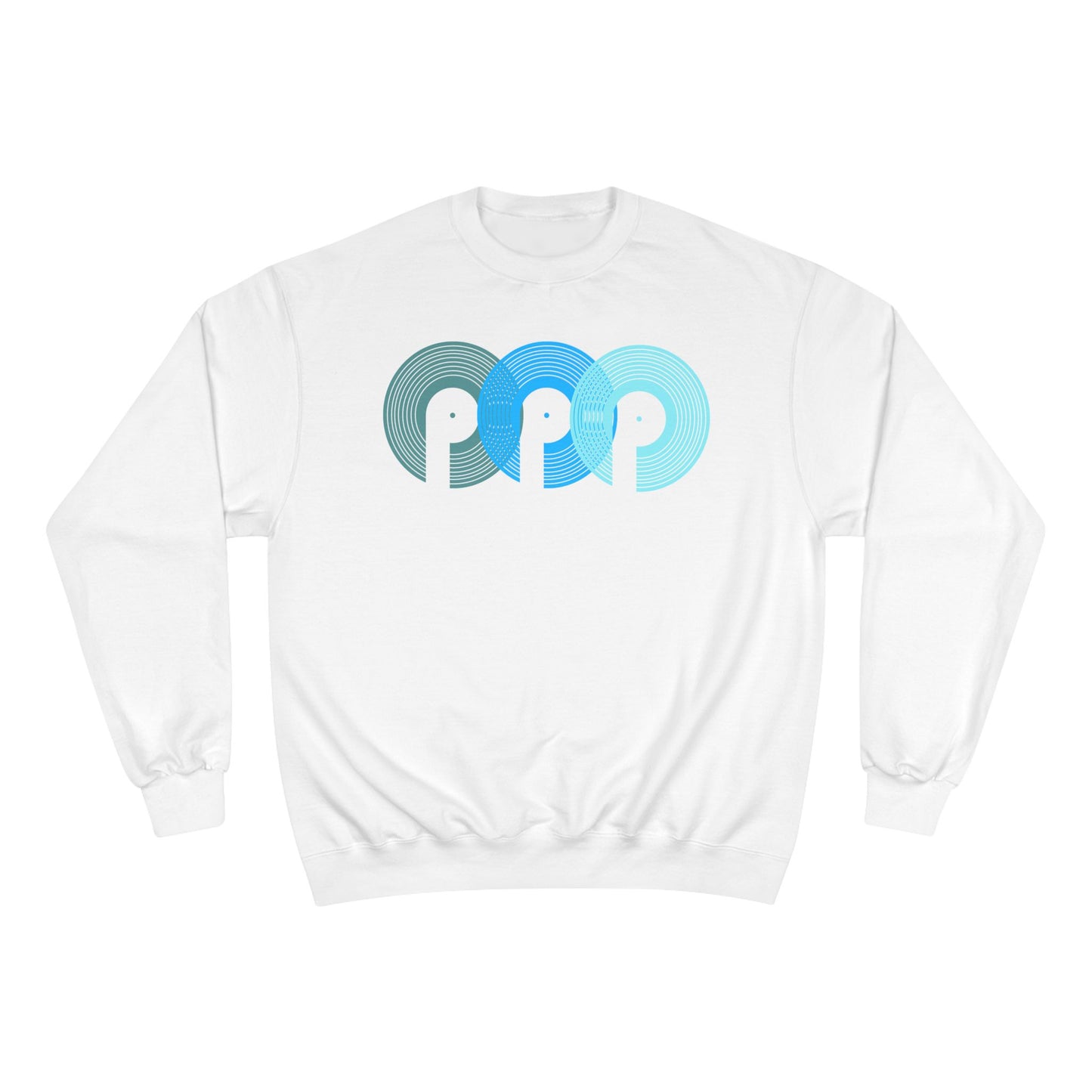 DJ Polaris " 3 P's" Champion Sweatshirt- Aqua Blue