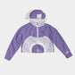 Polaris Purple Women's  Cropped Windbreaker