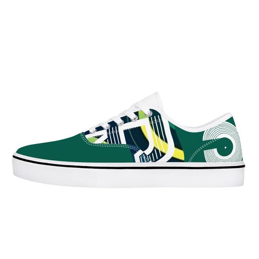 Polaris "Ollie" Skate Sneakers- Crushed Green/Blue/White