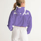 Polaris Purple Women's  Cropped Windbreaker