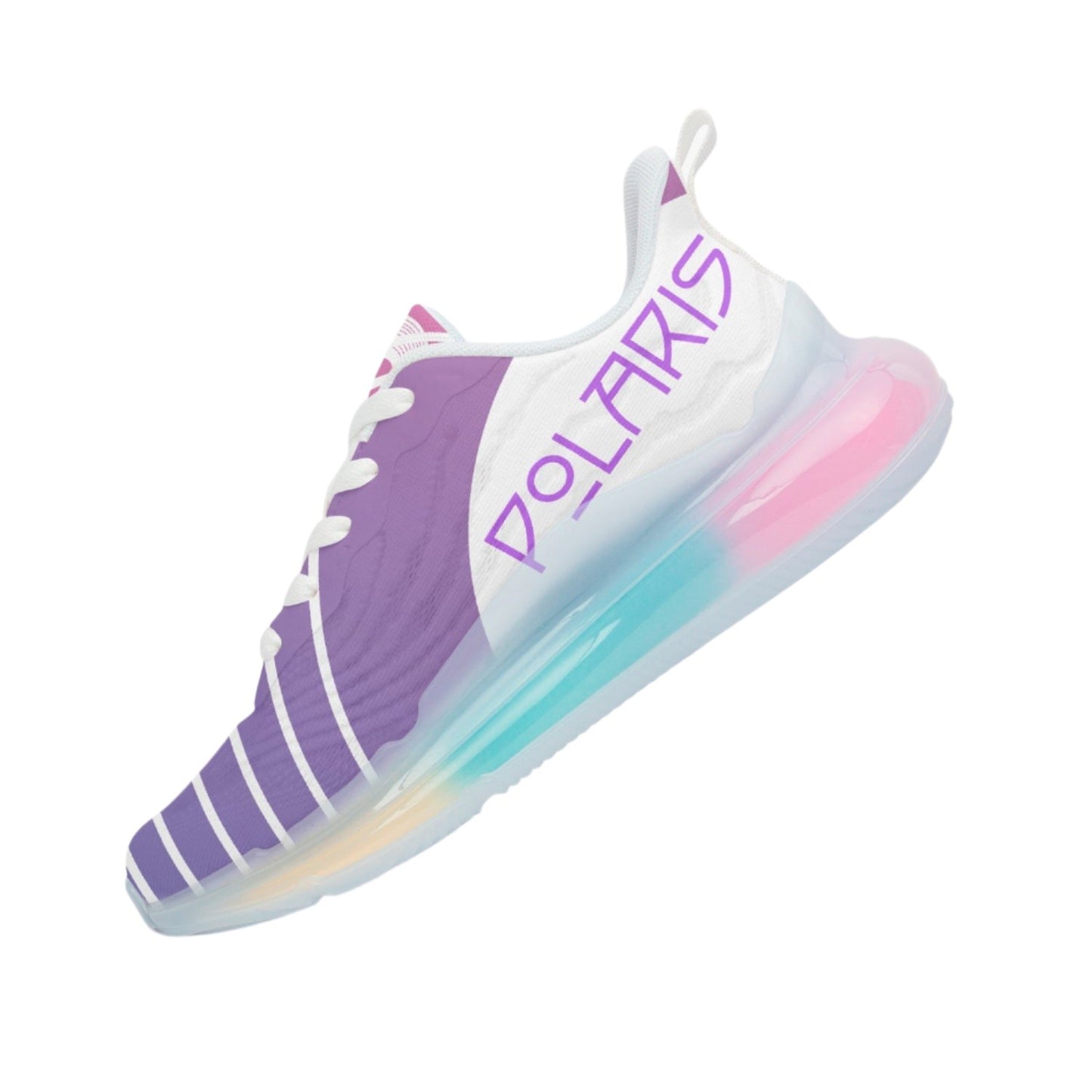 Polaris "Kush" Lightweight Sneakers- Purple Gradient/White