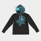 Polaris Men's Hoodie- Black/Teal