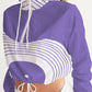 Polaris Purple Women's  Cropped Windbreaker