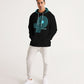 Polaris Men's Hoodie- Black/Teal