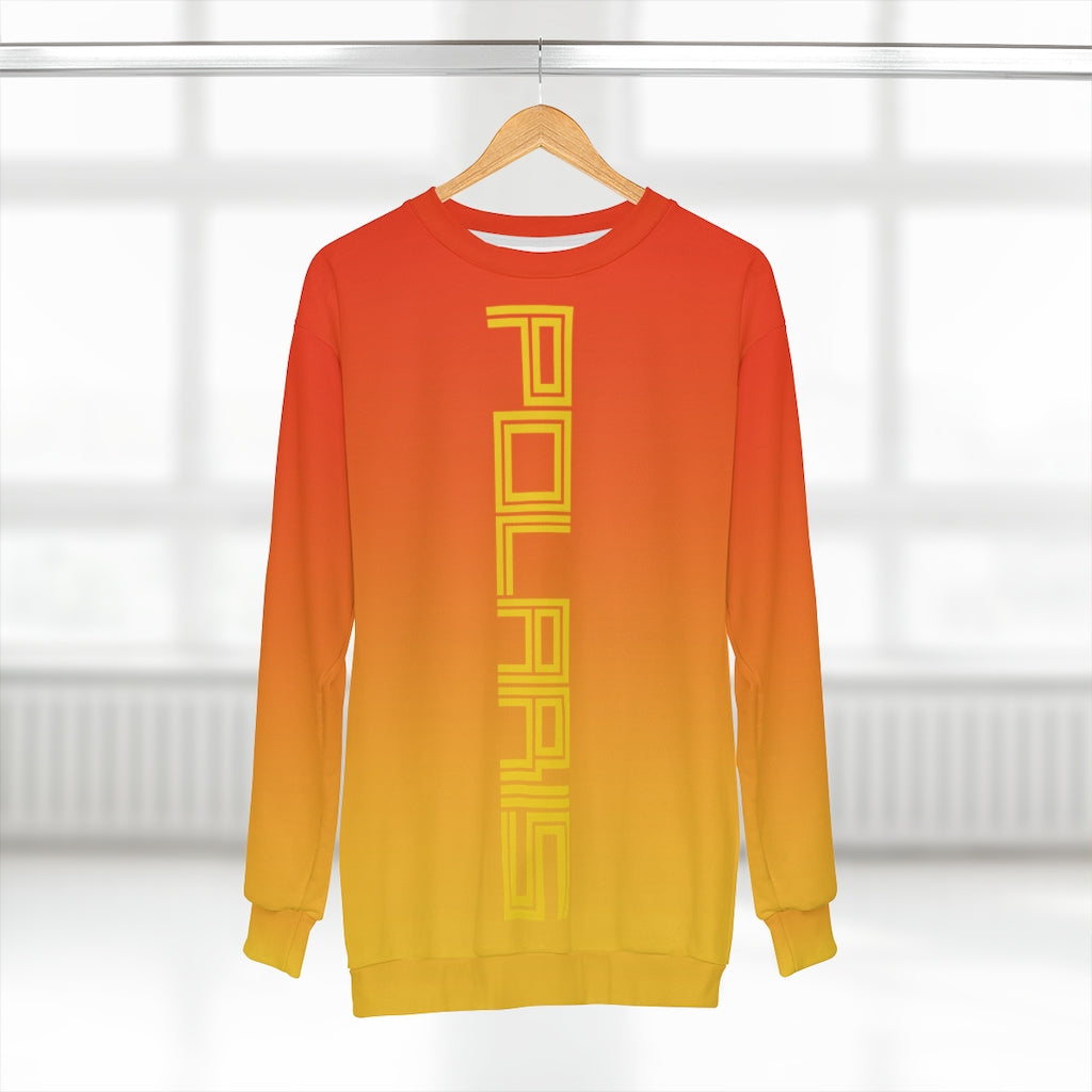 Polaris Vertical Joyride Unisex Sweatshirt- Orange Fade