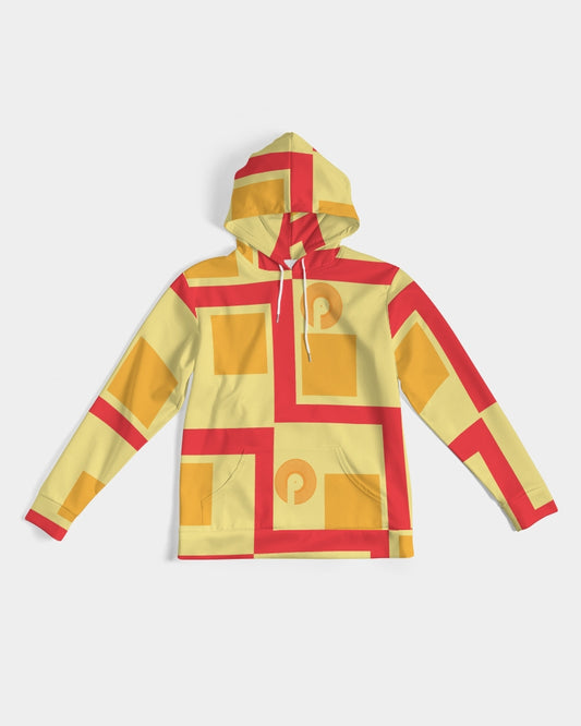 Lux Men's Hoodie- Yellow Squares