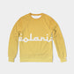 Polaris Yellow Gradient-2 Men's Classic French Terry Crewneck Pullover