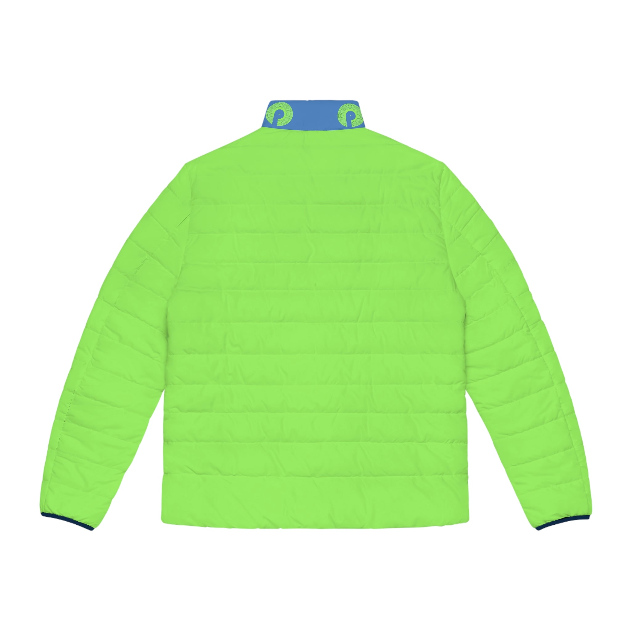 Polaris Men's Puffer Jacket- Lime Glow/Blue