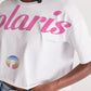 Polaris Women's Lounge Cropped Tee- Rainbow Gradient