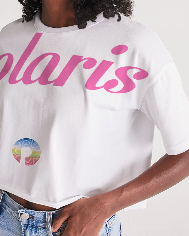 Polaris Women's Lounge Cropped Tee- Rainbow Gradient