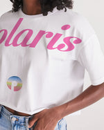 Load image into Gallery viewer, Polaris Women&#39;s Lounge Cropped Tee- Rainbow Gradient
